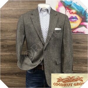 Mens 100% Cashmere Blazer Sport Coat Casual Jacket Size 42R Classic Suit (FLAW)